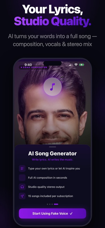 Voice List Screen